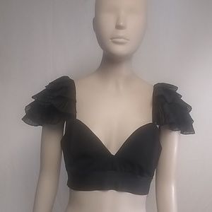 Bebe Black Bra Top Size Medium